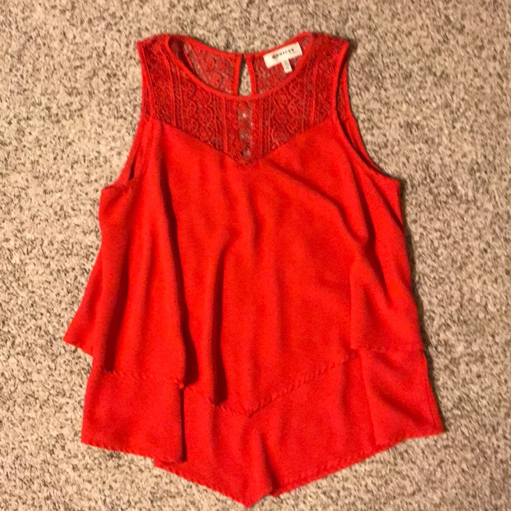 Red tank top